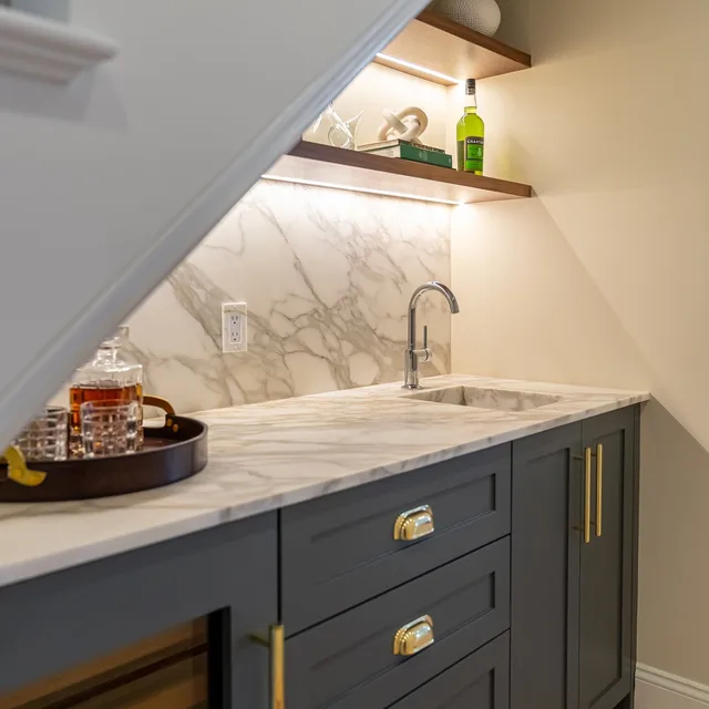 Custom bar nook built-in